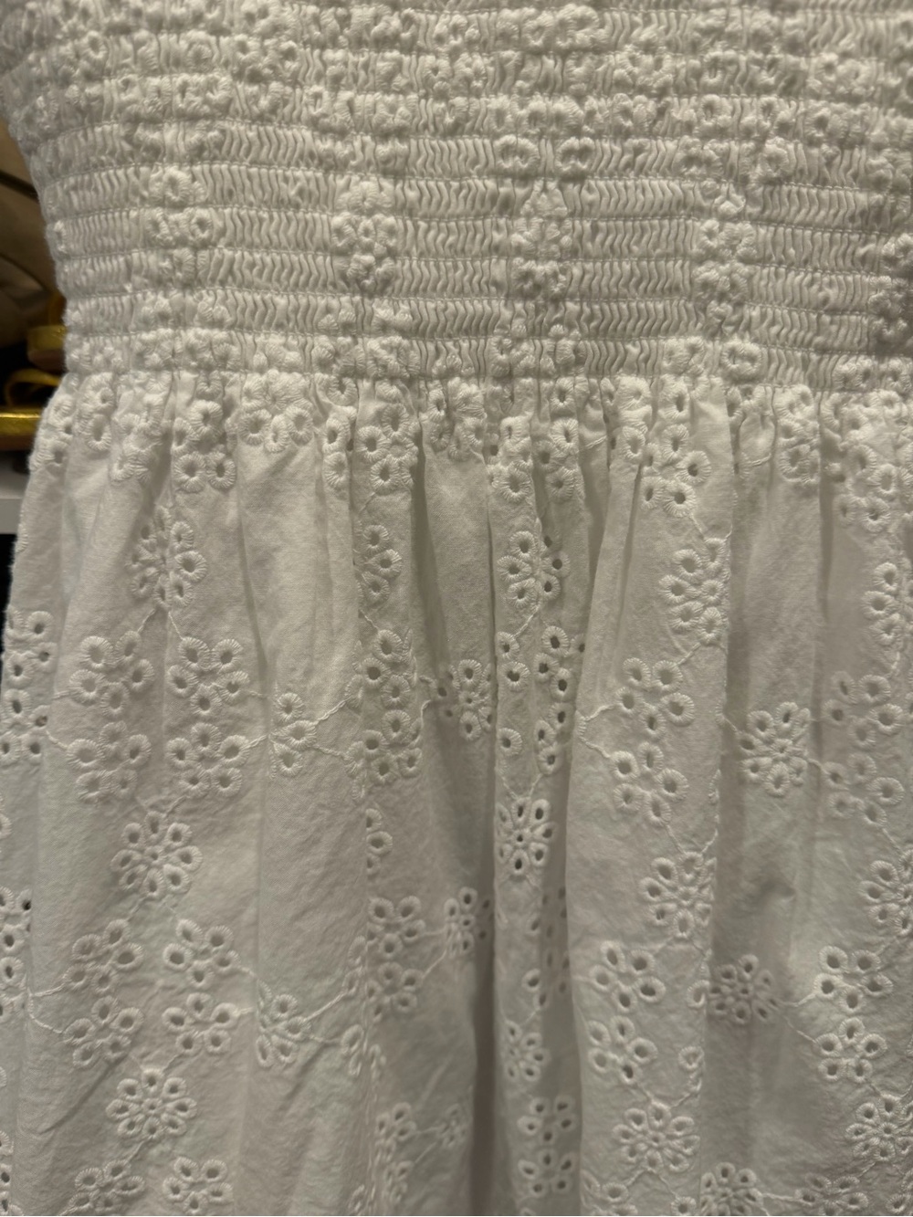 Hill House White Eyelet Louisa Nap Dress XS - Picture 6 of 6